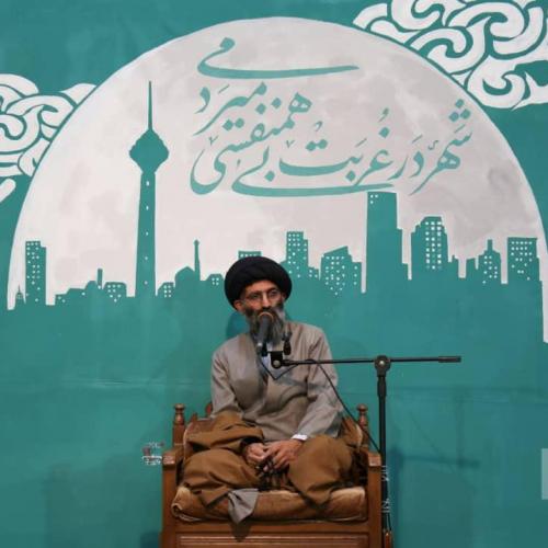 گزارش تصویری سخنرانی استاد موسوی مطلق در میلاد حضرت مهدی(عج)