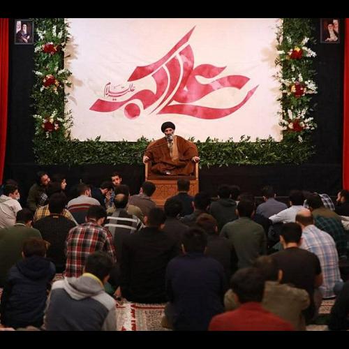 گزارش تصویری از سخنرانی حجت الاسلام موسوی مطلق در ولادت حضرت علی اکبر علیه السلام
