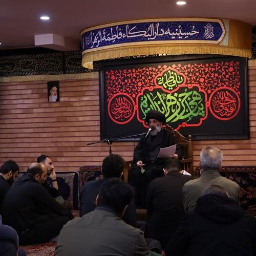  گزارش تصویری از جلسه سخنرانی استاد موسوی مطلق در فاطمیه دوم ۱۴۰۲ - روز سوم
