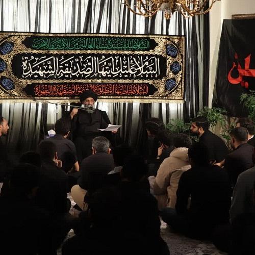 گزارش تصویری از جلسه سخنرانی حجت الاسلام موسوی مطلق  در فاطمیه دوم ۱۴۰۲ _ ظهر اول و دوم