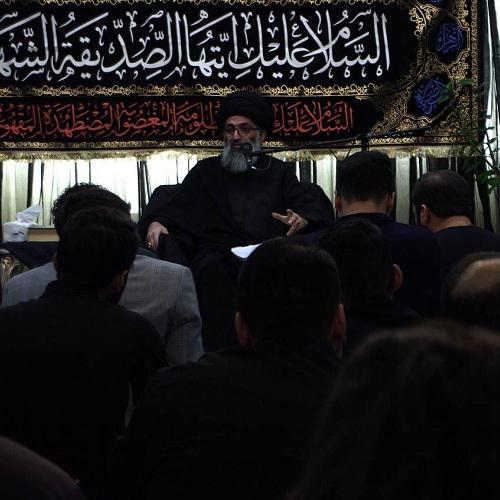 گزارش تصویری از جلسه سخنرانی حجت الاسلام موسوی مطلق در فاطمیه دوم ۱۴۰۳ _ ظهر اول
