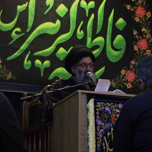 گزارش تصویری از جلسه سخنرانی استاد موسوی مطلق در فاطمیه دوم ۱۴۰۳ - صبح دوم