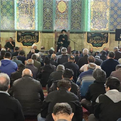 گزارش تصویری از سخنرانی حجت الاسلام موسوی مطلق در فاطمیه دوم ۱۴۰۴ - مسجد سراج الملک