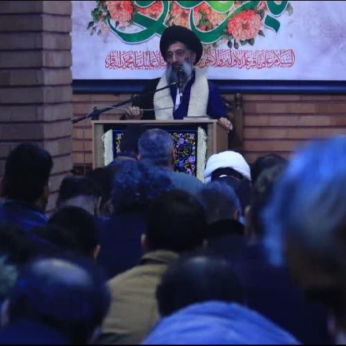 گزارش تصویری از سخنرانی حجت الاسلام موسوی مطلق در شام ولادت امام محمد باقر علیه السلام
