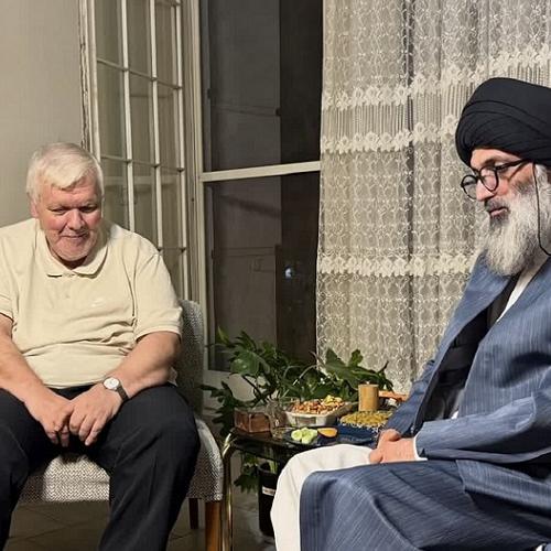 ملاقات حجت الاسلام سیّدعباس موسوی مطلق با استاد ساعد باقری